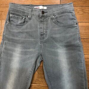 Levi Strauss Signature Slim Light Gray Denim Jeans Size 14 Regular